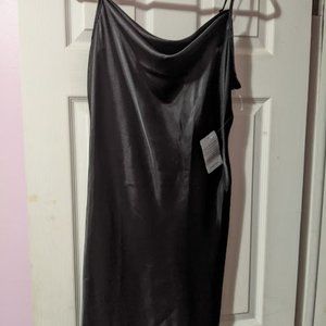 Bebe Satin Black Slip size Large New